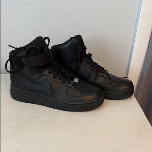 Nike AF1 All-Black High-Top Sneakers